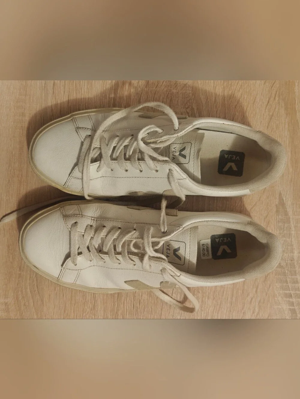 Veja Campo White Natural Grey Suede Sneakers Women’s US 9 Leather Casual